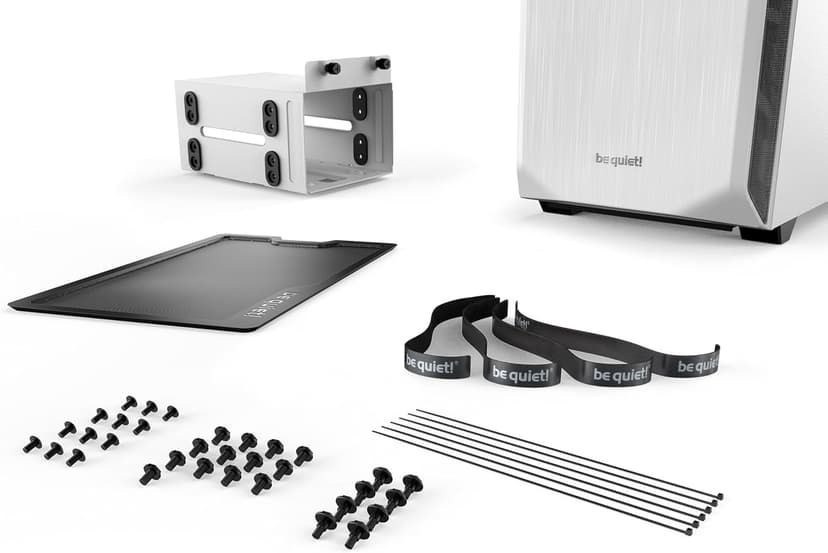be quiet! Pure Base 500 ATX Midi Tower PC Case | Two Pre-Installed Silent Wings 2 Fans| White | BG035