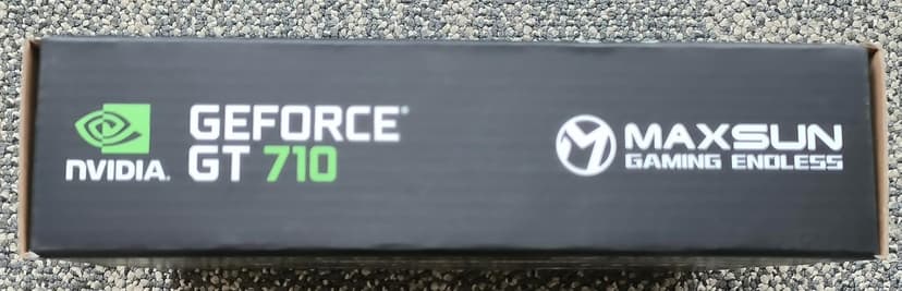 maxsun GEFORCE GT 710 2GB Low Profile Ready Small Form Factor Video Graphics Card GPU Support DirectX12 OpenGL4.5, Low Consumption, VGA, DVI-D, HDMI, HDCP, Fanless Cooling
