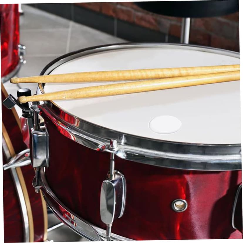 12 Pcs Drum Silence Pads Durable Drum Dampeners Cymbals Transparent Color Easy Stick Washable Accessories