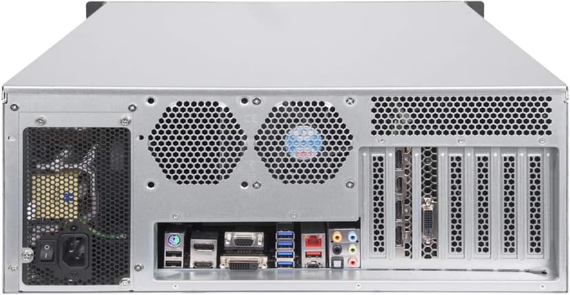 SilverStone Technology RM41-H08 4U Rackmount Server Case with 5 x 3.5 Hot-Swappable Bay and 3 x 5.25 Bays with USB 3.1 Gen 1 RM41-H08-x