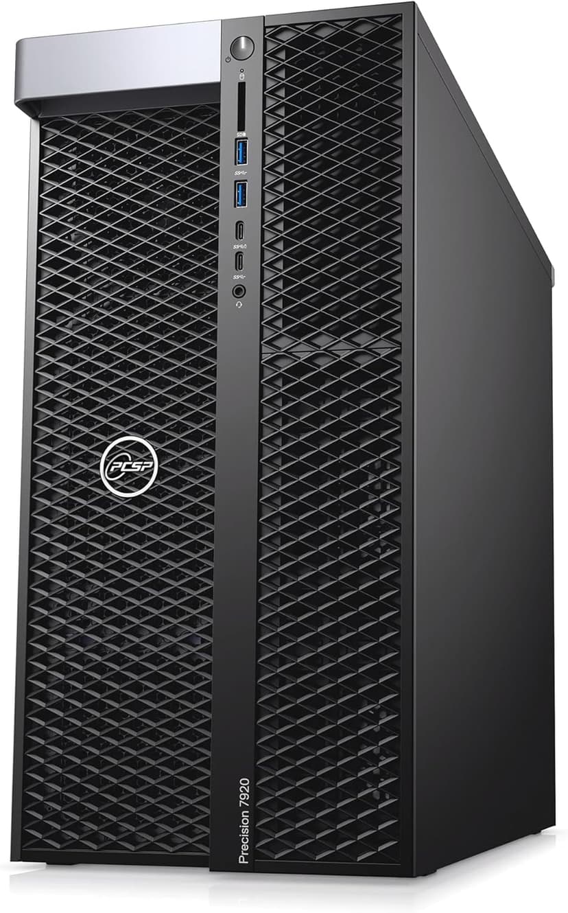 PCSP High End Precision 7920 Tower Workstation, 2X Intel Xeon Platinum 8160 up to 3.7GHz (48-Cores/96 Threads), 1TB M.2 NVMe + 4TB HDD, Quadro P2000 5GB, Windows 11 Pro 64-bit (Renewed) (384GB DDR4)