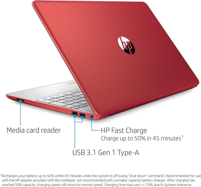 HP 15.6in Laptop (Intel Pentium Quad-Core N5000, 4GB RAM, 128GB SSD, HDMI, WiFi, Bluetooth, HD Webcam, Windows 10 S) (Renewed)