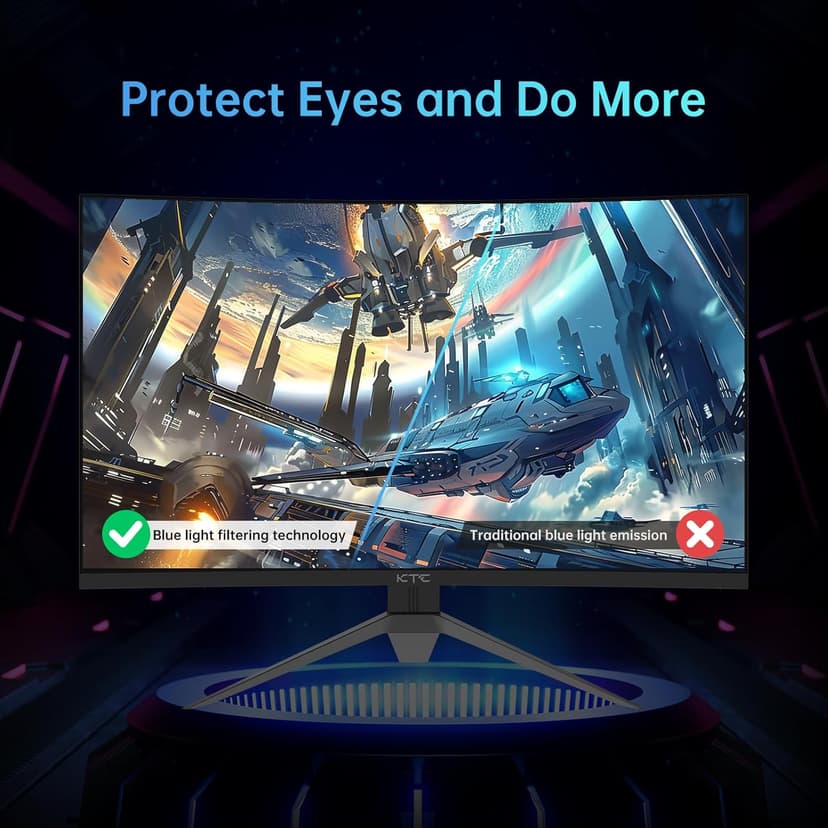 32 inch 240Hz Curved Gaming Monitor 1500R 1080P 125% sRGB 1ms, Freesync/G-sync HDR10,HDMI/DP/USB Ports VESA,Tilt Adjustable,Xbox PS5 Switch,Black