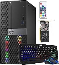 Dell RGB Gaming Tower Computer - Intel Core i7 6th Gen, NVIDIA GTX 1050 Ti 4GB GDDR5, 16GB Ram, 512GB SSD, Prebuilt Gaming Desktop PC with Built-in WiFi & RGB Set, Windows 10 Pro (Renewed)