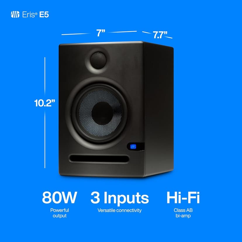 PreSonus Eris E5 2-Way 5.25" Near Field Studio Monitor