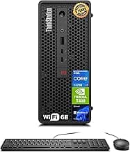 Lenovo ThinkStation P3 SFF Workstation Desktop (Intel 20-Core i7-14700, 128GB RAM, 4TB SSD, NVIDIA T400 4GB) for Engineers, Analysts, Creative Professionals, Wi-Fi, Thunderbolt 4, Ethernet, Win 11 Pro