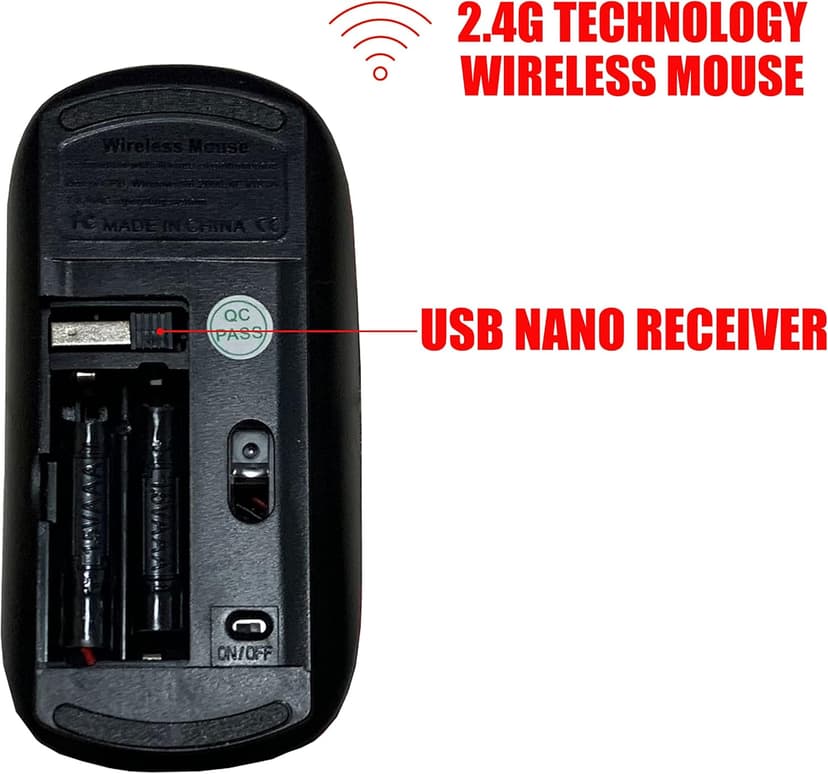 2.4G Wireless Mouse with Cute Pattern Design for All Laptops and Desktops with Nano Receiver - Reporter Photographer Cartoon