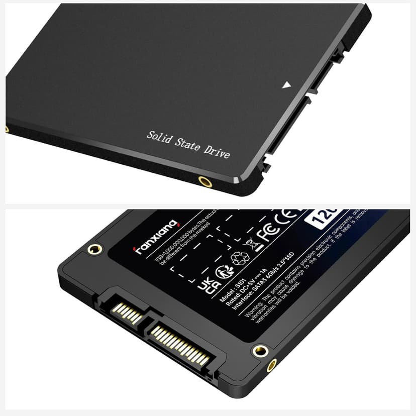 S101 512GB SSD SATA III 6Gb/s 2.5" Internal Solid State Drive, Read Speed up to 550MB/sec, Compatible with Laptop and PC Desktops(Black)