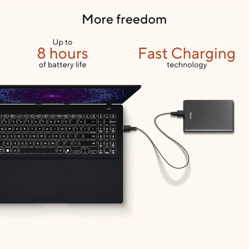 ASUS Vivobook 16 Laptop, Copilot+ PC, 16” WUXGA 60Hz Display, AMD Ryzen AI 7 350 with XDNA NPU, AMD Radeon Graphics, 16GB RAM, 1TB SSD, Quiet Blue, M1607KA-DS76