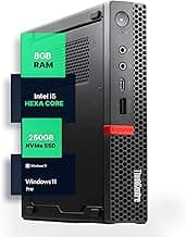 Lenovo M720Q ThinkCentre Mini PC | Windows 11 Pro | Intel i5-8400T | 8GB RAM + 250GB NVME | 5G WiFi + BT | Home or Office Micro Desktop Computer (Renewed)