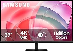 SAMSUNG 37" ViewFinity S7 (S70D) 4K UHD HDR10 High Resolution Monitor, DP Port, TUV-Certified, 2025, LS37D700EANXZA