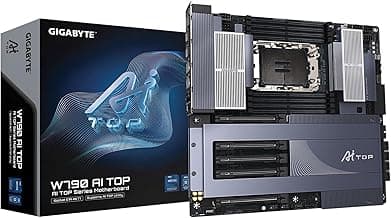 GIGABYTE W790 AI TOP Intel Xeon W Processor Motherboard (LGA4677), E-ATX, DDR5, 6X M.2, PCIe 5.0, Thunderbolt 4, WIFI7, 10GbE LAN, EZ-Latch