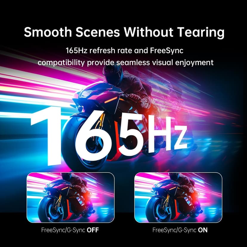 34 Inch Ultrawide Monitor, 165Hz WQHD 3440X1440 Curved Gaming Monitor, 1500R PC Monitor, HDR, FreeSync & G-Sync, HDMI, DisplayPort, VESA, Tilt Swivel Height Pivot Adjustment, H34S18S