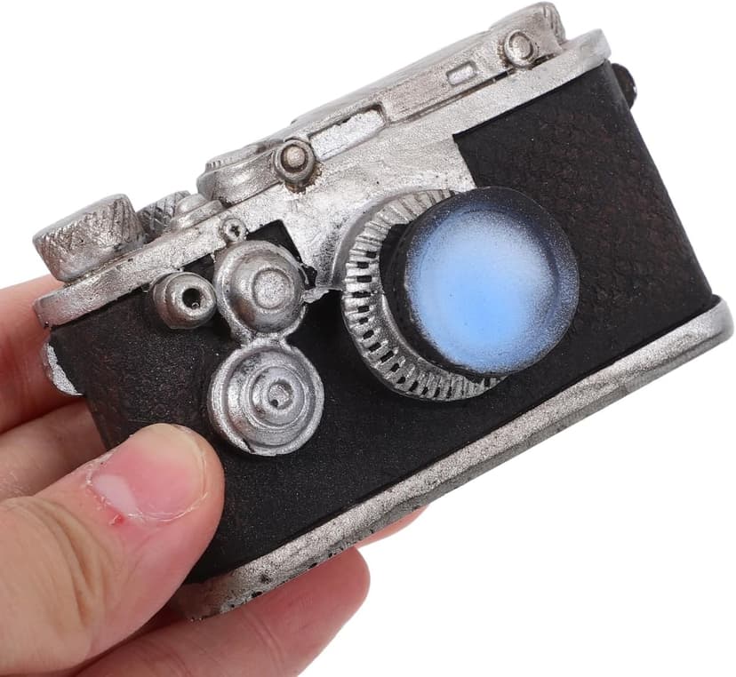 NOLITOY Retro Camera Ornaments, Miniature Camera Figurine Mini Decoration Accessories Photography Props for Desktop Home Decor
