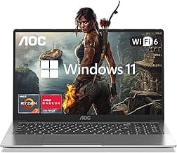 Laptop with AMD Ryzen 7 5700U Processor(Up to 4.3GHz), 16“ FHD Display Laptop Computer with 16GB RAM 512GB NVMe SSD, BT5.2, WiFi 6, USB3.2, 53Wh Battery,Backlit Keyboard,Type-C