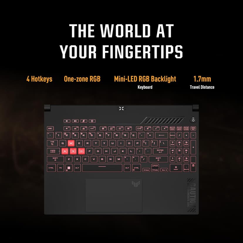 ASUS TUF Gaming A15 (2023) Gaming Laptop, 15.6” FHD 144Hz, 100% sRGB Display, GeForce RTX 4060, AMD Ryzen 7 7735HS, 16GB DDR5, 1TB PCIe SSD, Wi-Fi 6, Windows 11, FA507NV-EH74
