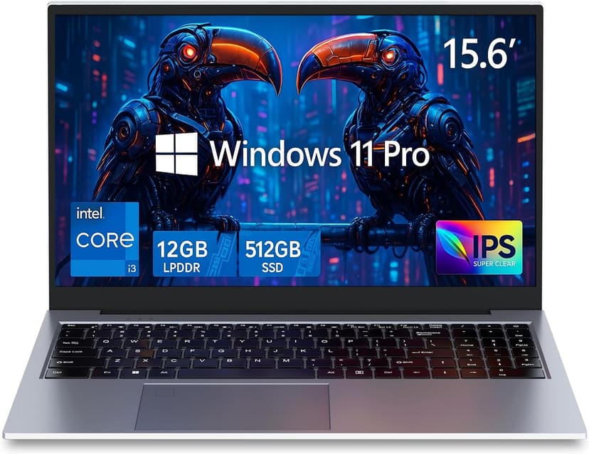 Laptop Gaming,with Backlit Keyboard-Core Laptop i3 (2C/4T, Up to 3.2GHz), 12GB DDR4 RAM+512GB NVMe SSD, 15.6" FHD IPS 180° Viewing Angle, WiFi 6 & Bluetooth - Aluminum Portable Laptop Computer