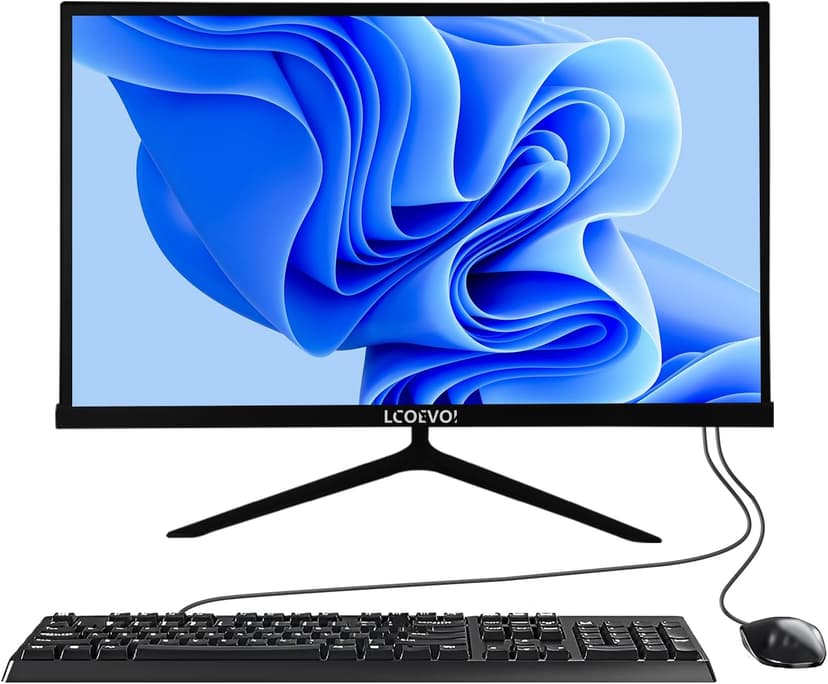 All-in-one Desktop Computer, 22" FHD Display N5095 Quad Core 16G RAM 512G SSD ROM PC, Liftable Arm Rotatable Monitor WiFi Bluetooth Connection Desktop for Home Study Office Gaming (Black)