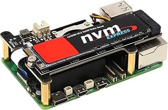 Geekworm X1001 PCIe to M.2 HAT Key-M NVMe SSD PIP PCIe Peripheral Board for Raspberry Pi 5 Support M.2 2230/2242/2260/2280 SSD