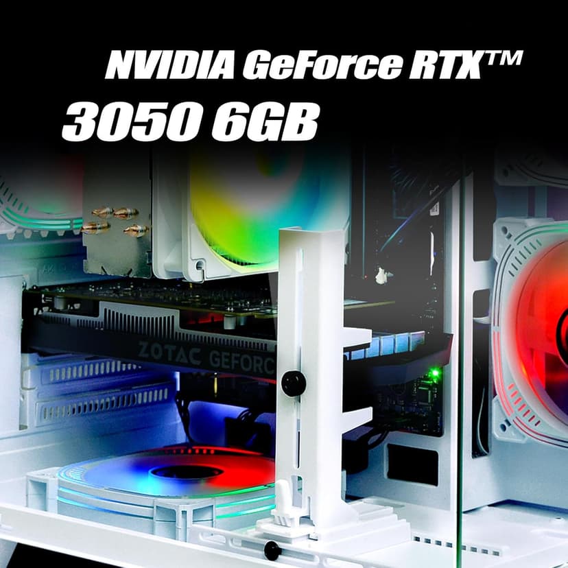 LXZ Gaming PC Desktop, I7-12700F, 2.1GHz, GeForce RTX 4060 8GB, 32GB DDR4 RAM, 1TB NVME SSD, for Advanced Gaming, Video Editing, and Work, White