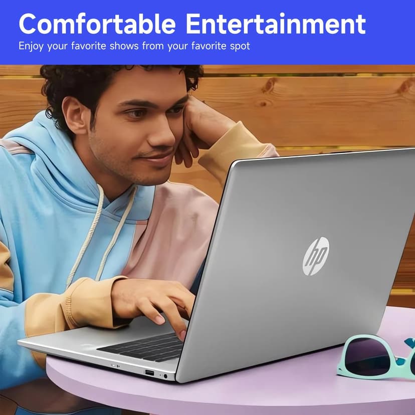 HP Premium 17.3" Touchscreen Laptop, 8-Cores Intel Core i3-N305, 32GB RAM, 128GB eMMC + 1TB SSD, Webcam, HDMI, Wi-Fi 6, Windows 11 S, Silver