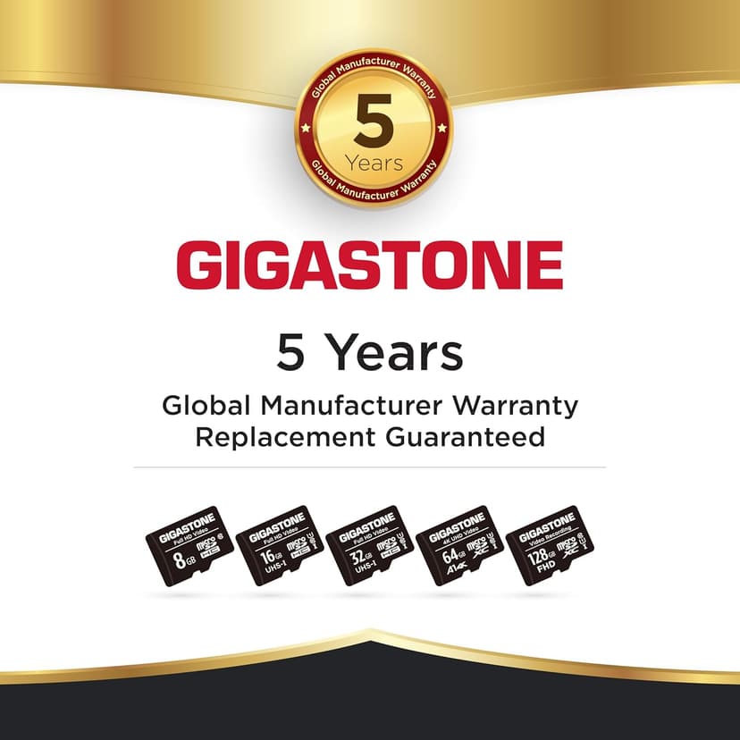 GIGASTONE 64GB 2-Pack Micro SD Card, 4K UHD Video, Surveillance Security Cam Action Camera Drone Professional, 90MB/s Micro SDXC UHS-I U3 Class 10