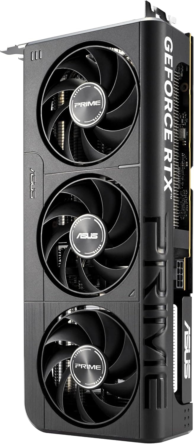 ASUS The SFF-Ready Prime GeForce RTX™ 5060 8GB GDDR7 OC Edition Graphics Card (PCIe® 5.0, 8GB GDDR7, HDMI®/DP 2.1, 2.5-Slot, Axial-tech Fans, Dual BIOS)