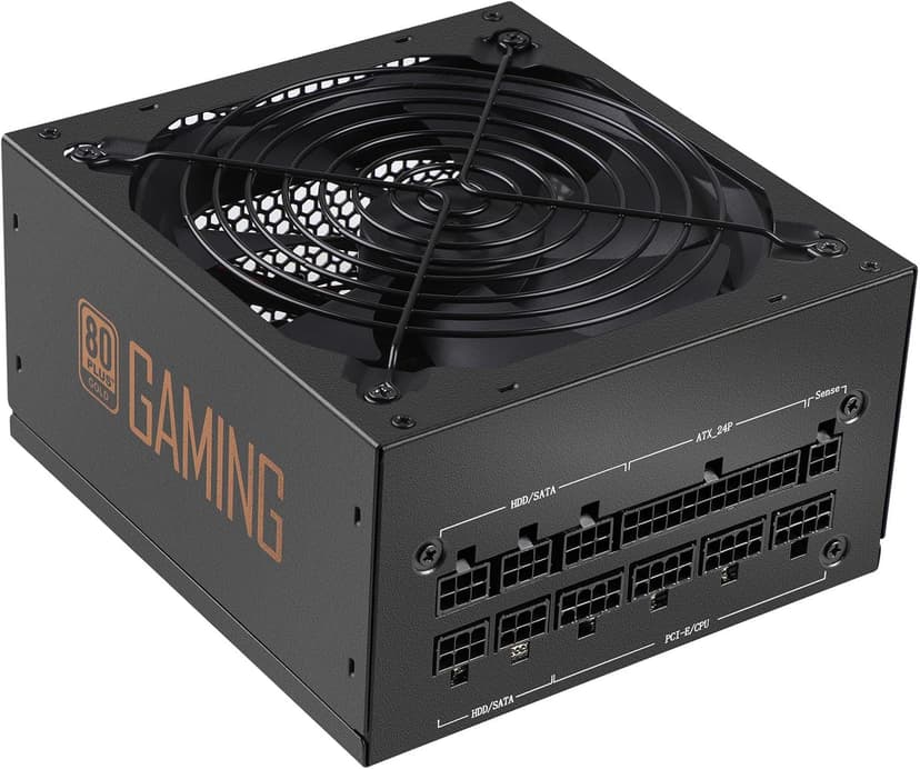850W Power Supply Fully Modular 80 Plus Gold PSU 100-240V Active PFC Gaming PSU Computer Power Supplies for Desktop PC Server