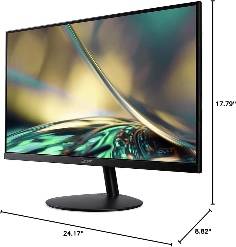 Acer SB272U Ebiip 27" WQHD 2560x1440 IPS Zero-Frame Gaming Office Monitor | AMD FreeSync Technology | Ultrathin Stylish Design | 100Hz | 1ms VRB | Low Blue Light | Display Port & 2 x HDMI 2.0 Ports