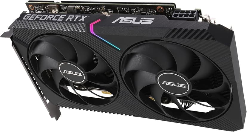 ASUS Dual NVIDIA GeForce RTX 3060 V2 12GB GDDR6 Gaming Graphics Card (PCIe 4.0, 12GB GDDR6 Memory, HDMI 2.1, DisplayPort 1.4a, 2-Slot Design, Axial-tech Fan Design, 0dB Technology)