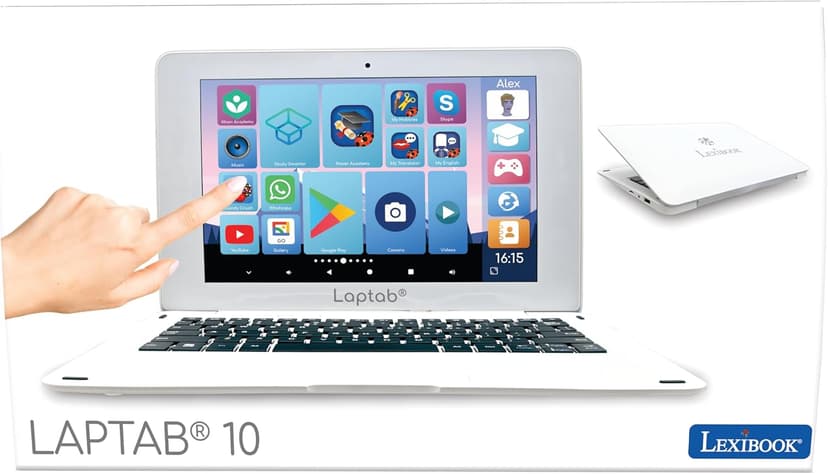 Lexibook LAPTAB 11, Laptop with Touch Screen, Designed for The Whole Family, Educational and Fun Content, Powered by Android™, Parental Control, Ultra Thin and Light, LT11EN