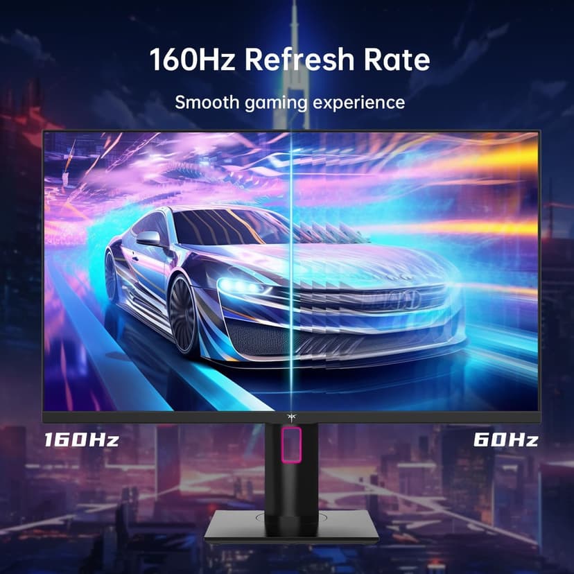 27 Inch 4K Gaming Monitor, UHD 160Hz/144Hz 1ms Fast IPS Monitor, Freesync/G-Sync, HDR400, 132% sRGB, HDMI DisplayPort, VESA, Tilt/Height/Pivot Adjustable, H27P22S