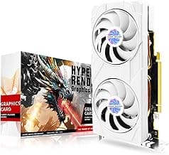 RX 580 Graphics Card 8GB 2048SP GDDR5 256 Bit PC Gaming Video Card 3*DP 1*HDMI PCI Express 3.0 with Freeze Fan Stop for Desktop Computer GPU for Gaming PC