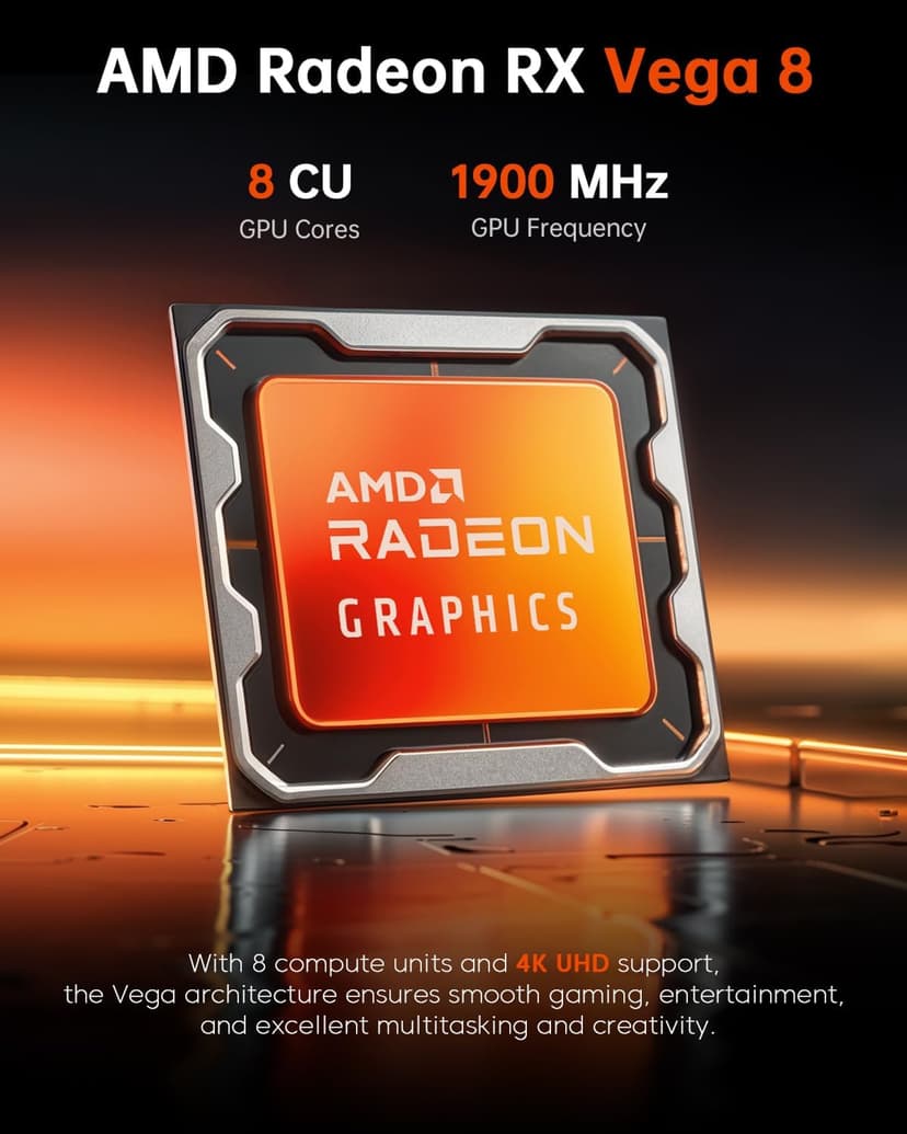 ACEMAGICIAN Mini PC AMD Ryzen 7 5700U : 32GB DDR4 1TB NVMe SSD Mini Computers, Small Gaming PC 4K@60Hz Triple Display, Mini Desktop WiFi6 | Bluetooth 5.2 | Dual Channel | Auto Power On | K1