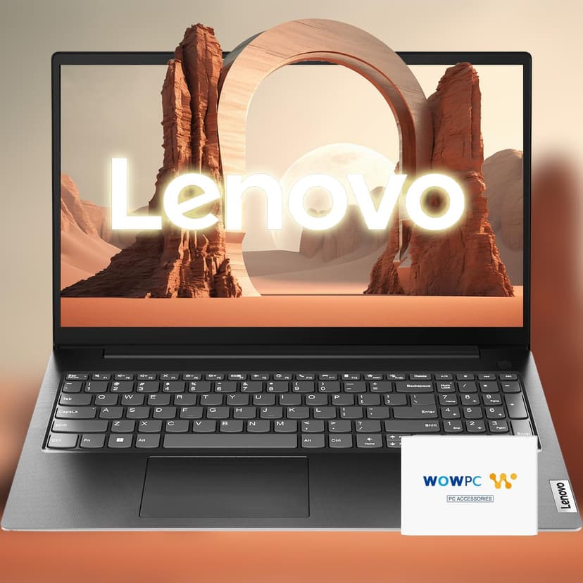 Lenovo V15 Series Laptop • 16GB RAM • 1TB Storage (512GB SSD + 512GB External) • 15.6 FHD Display w/Low-Blue Light • Intel Processor • HDMI • Ethernet Port • Windows 11 Pro • w/WOWPC Bundle