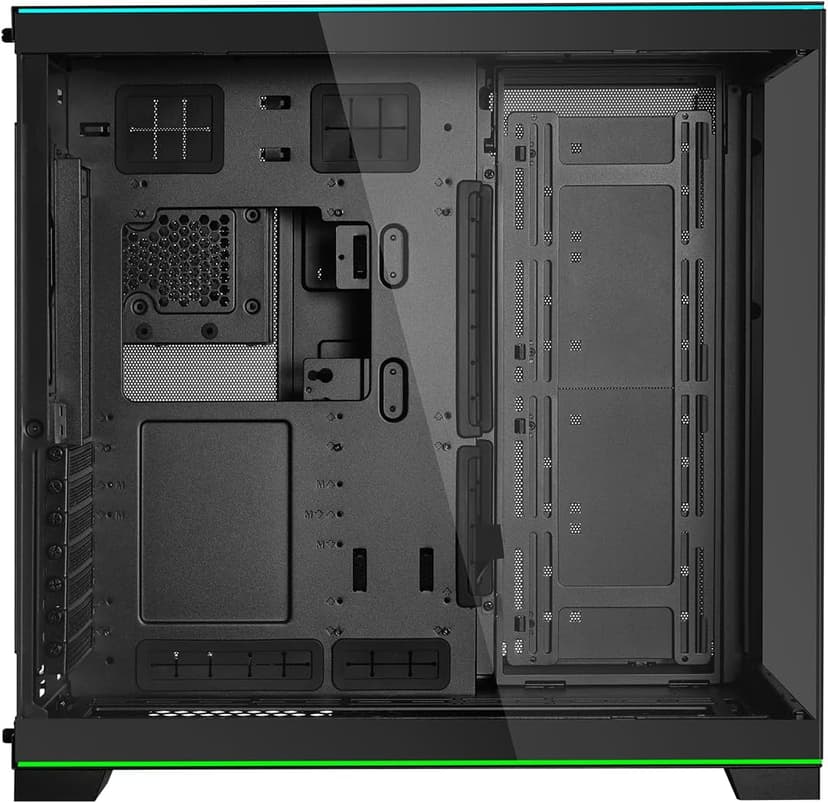 Lian Li O11D EVO RGB E-ATX gaming dual chamber case - ARGB lighting strips - Up to 420mm radiator - Cable management - Front and side tempered glass panels - Reversible chassis (O11DERGBX.US)
