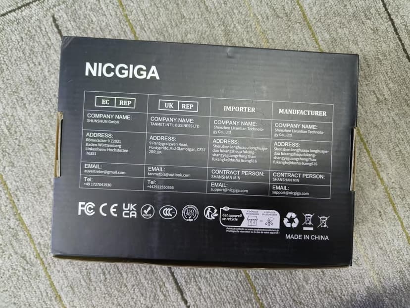 10 Port 2.5Gb Unmanaged Ethernet Switch with 8* 2.5G Base-T Ports + 2* 10G SFP+ Ports. NICGIGA 8 Port 2.5Gbps Network Switch for 2.5Gbps NAS/PC, WiFi6 Router, Wireless AP. Fanless Design.