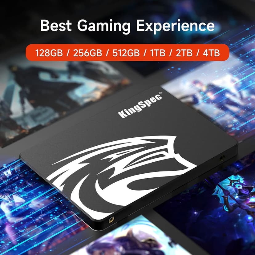 KingSpec 512GB 2.5 SSD SATA III Internal - 550MB/s Read, 520MB/s Write with 3D NAND Flash, for Laptop & Desktop PC Upgrade