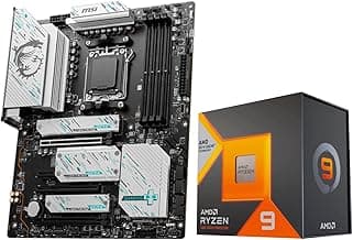 Micro Center AMD Ryzen 9 7950X3D CPU Processor with MSI X670E Gaming Plus Motherboard, AM5 Socket, DDR5, PCIe 5.0, WiFi 6E