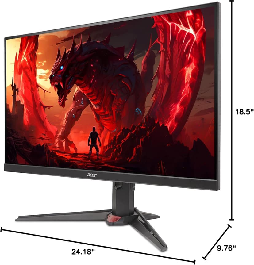 Acer Nitro 27" WQHD 2560x1440 IPS PC Gaming AMD FreeSync Premium | 300Hz | Up to 0.5ms | 99% sRGB | DisplayHDR 400 | ErgoStand | VESA Mounting | 1 x DP 1.4 & 2 x HDMI 2.1 | XV272U F3bmiiprx
