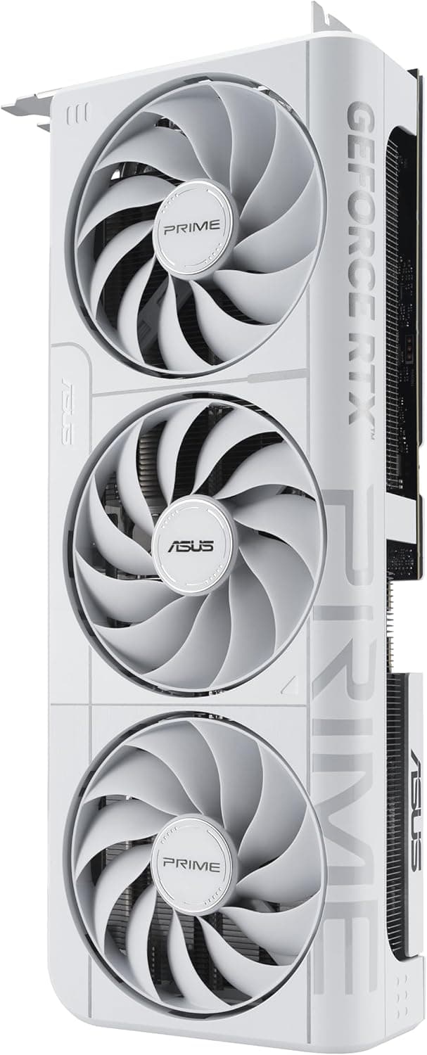 ASUS The SFF-Ready Prime GeForce RTX™ 5070 12GB GDDR7 White OC Edition Graphics Card (PCIe® 5.0, 12GB GDDR7, HDMI®/DP 2.1, 2.5-Slot, Axial-tech Fans, Dual BIOS)