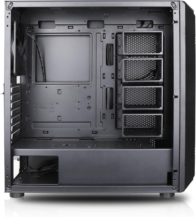 Rosewill Helium NAS Black ATX Mid Tower Computer Case, Mesh Panel, 4X 140mm PWM Fan, Ideal for DIY NAS, Media Servers, or Small Business Applications
