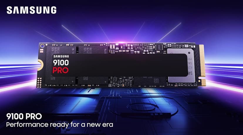 Samsung SSD 9100 PRO 2TB, PCIe 5.0x4 M.2 2280, Seq. Read Speeds Up to 14,800MB/s, Best for AI Computing, Gaming, and Heavy Duty Workstations (MZ VAP2T0B/AM)