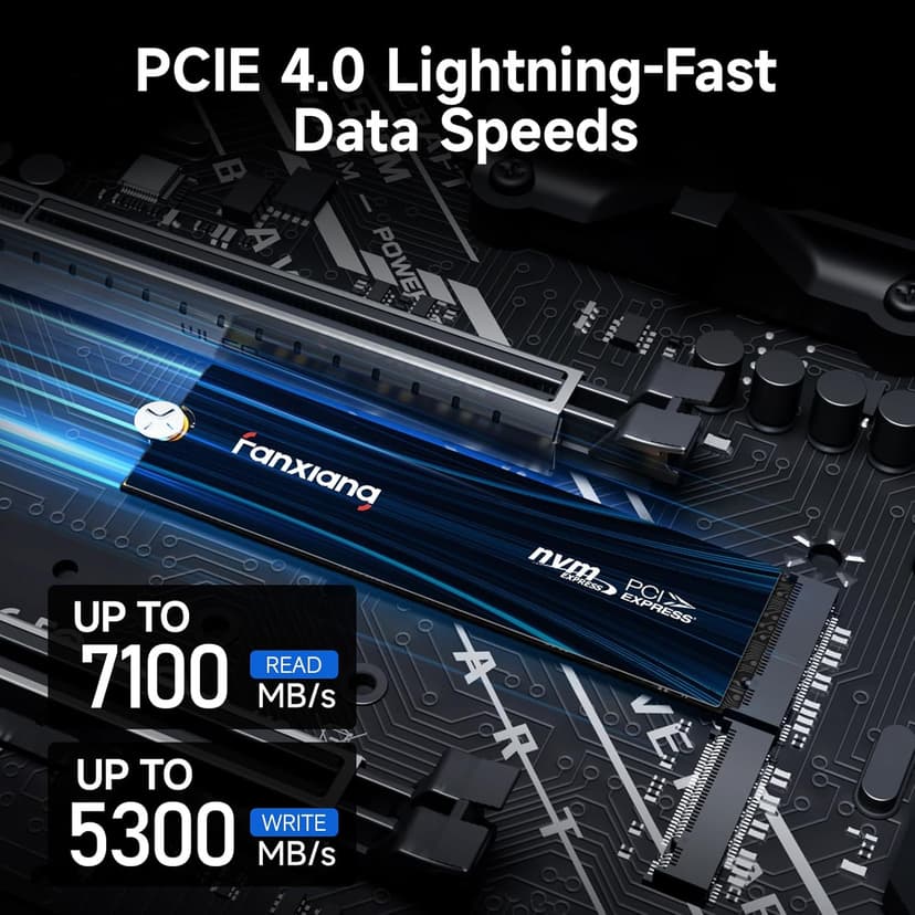 2TB NVMe SSD PCIe Gen 4 Gaming SSD for PS5, Up to 7100MB/s M.2 2280 SSD Compatible with PS5 Storage Expansion, Internal Solid State Drive for Gamers, Professionals, Creators S880E
