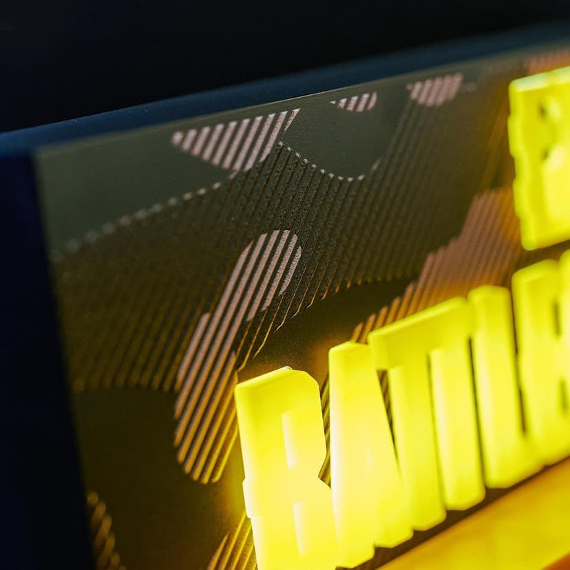 PUBG: Battlegrounds Logo Light, Official License, LED Light for Living Room or Office, Compatible Mobile, Xbox, PS5 and PC, Gift Idea