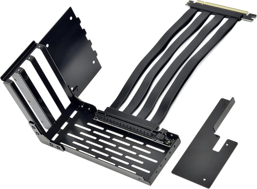 LIAN LI LAN2-1X Premium PCI-E x16 3.0 Black Extender Riser Cable 200mm and Covert Bracket for LANCOOL 2 for PCIE 3.0 only (NOT Compatible with PCIE 4.0 VGA Cards)