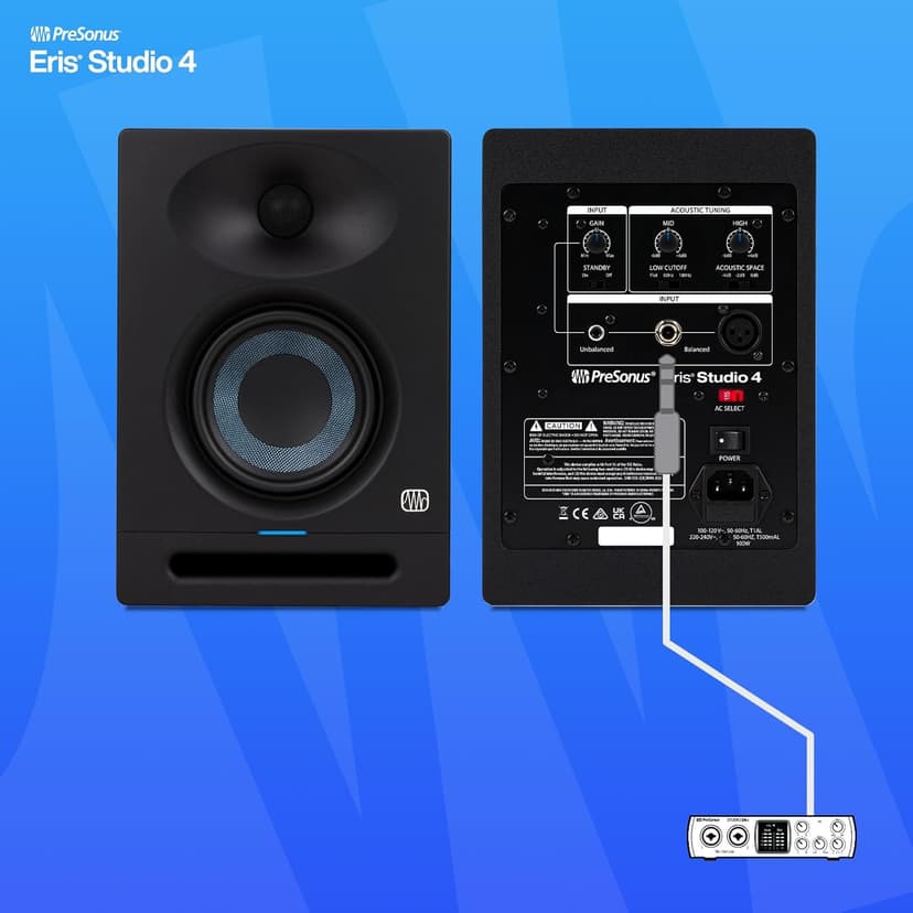 PreSonus Eris Studio 4 4.5-inch 2-Way Active Studio Monitor with EBM Waveguide