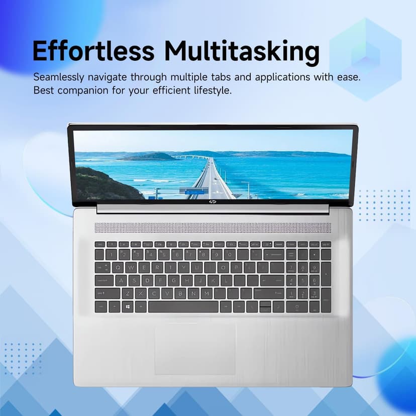 HP Premium 17.3" Touchscreen Laptop, 8-Cores Intel Core i3-N305, 32GB RAM, 128GB eMMC + 1TB SSD, Webcam, HDMI, Wi-Fi 6, Windows 11 S, Silver