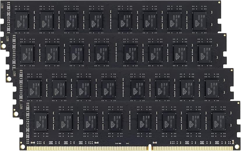 Timetec 32GB KIT(4x8GB) DDR3L / DDR3 1600MHz (DDR3L-1600) PC3L-12800 / PC3-12800 Non-ECC Unbuffered 1.35V/1.5V CL11 2Rx8 Dual Rank 240 Pin UDIMM Desktop PC Computer Memory RAM(SDRAM) Module Upgrade