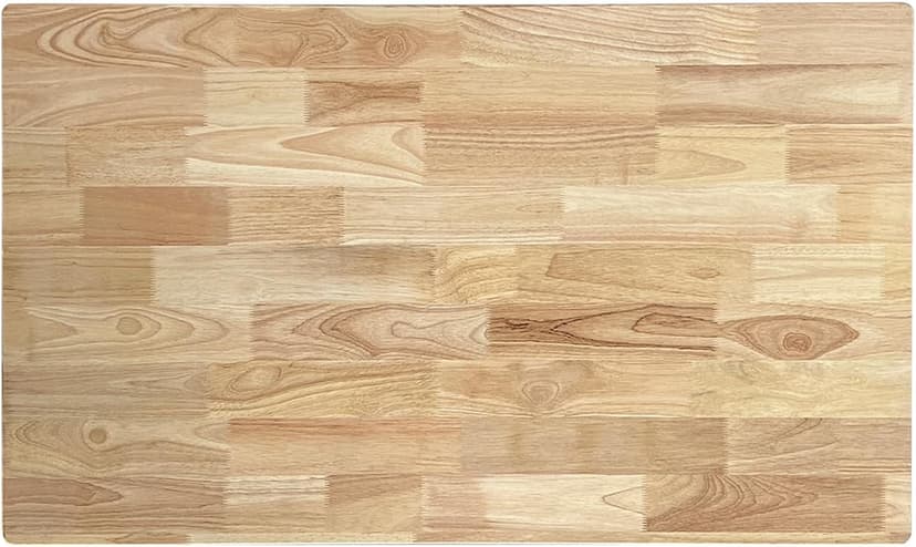 QLLY Solid Wood Table Top, Solid Board Replacement Desktop, One-Piece Wood Tabletop, Universal Countertop for Table and Workstation (Natural, 39.4"x23.6"/100x60cm Rectangular)
